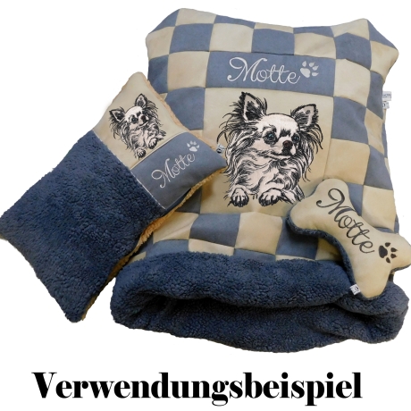 NEU Stickdatei Applikation Chihuahua Betty