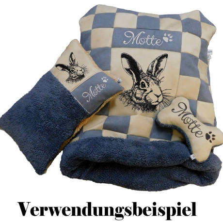 NEU Stickdatei Hase Gunther Lunachild