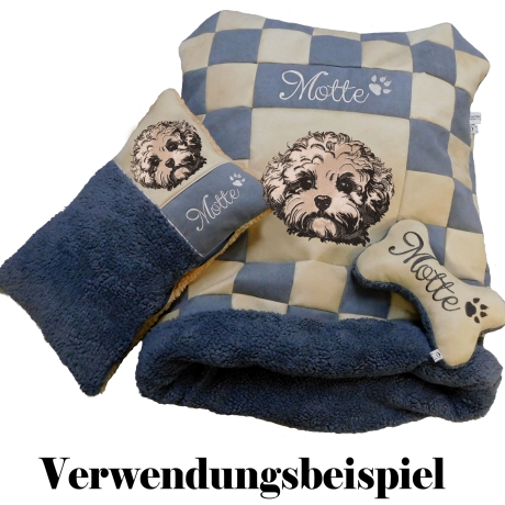NEU Stickdatei Applikation Maltipoo Maxim