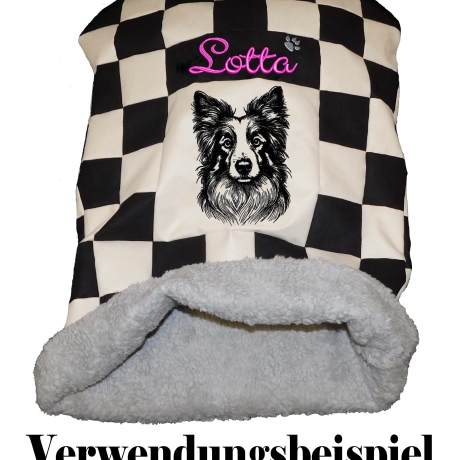 Stickdatei Border Collie  Coral Hund realistisch