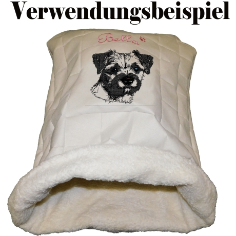 NEU Stickdatei Border Terrier Jacke Hund Lunachild