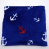 Schlauchschal, Plüsch, Wellnessfleece, blau, Anker, maritim