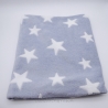 Schlauchschal, Plüsch, Wellnessfleece, hellblau, weiße Sterne