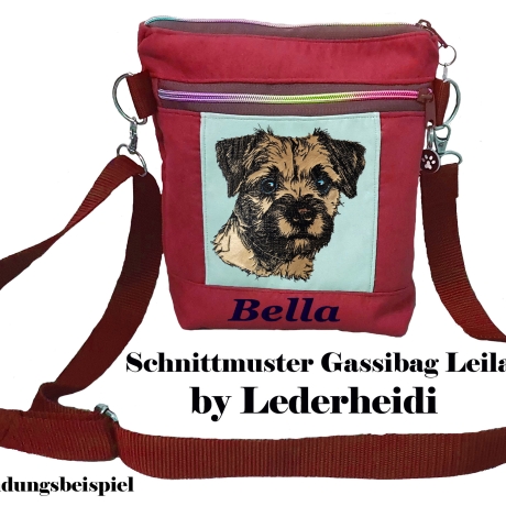 NEU Stickdatei Applikation Border Terrier Jacke