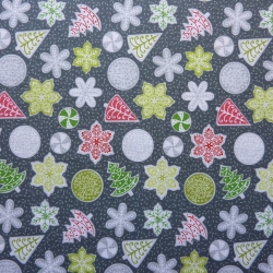 Let It Snow items on dark green