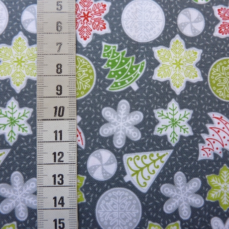 Let It Snow items on dark green