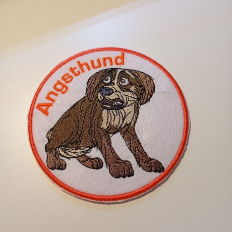 Patch Angsthund_02 - 9.86x9.86 cm