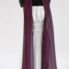 Damen-Sommer-Chiffon-Schal,  aubergine, ca.190x35 cm, neu