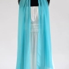 Damen-Sommer-Chiffon-Schal, hellblau, ca.190x35 cm, neu
