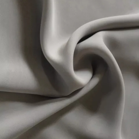 Damen-Herren-Chiffon-Seiden-Schal, grau, 190x35 cm          