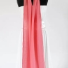Damen-Herren-Chiffon-Seiden-Schal, Koralle, 190x35 cm          