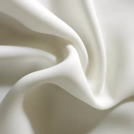 Damen-Herren-Chiffon-Seiden-Schal, elfenbein, 190x35 cm          