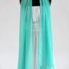 Damen-Sommer-Chiffon-Schal, mint-grün, ca.190x35 cm, neu