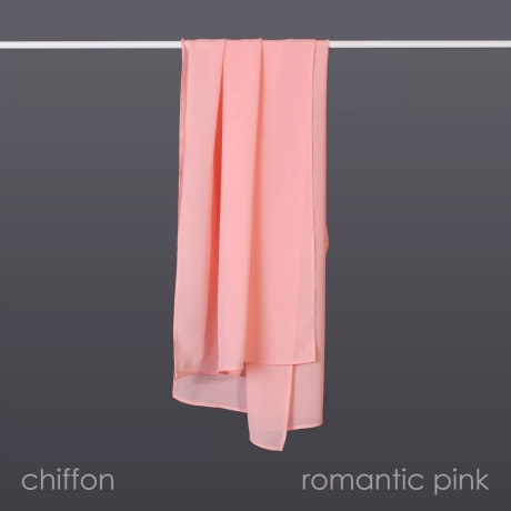 Damen-Sommer-Chiffon-Schal, romantic-pink, ca.190x35 cm