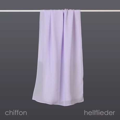 Damen-Sommer-Chiffon-Schal, hell-flieder, ca.190x35 cm