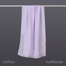 Damen-Herren-Chiffon-Seiden-Schal, Flieder, 190x35 cm          