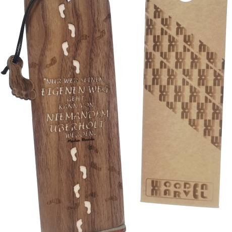 Handgefertigte Holz Lesezeichen - mit passenden Anhänger