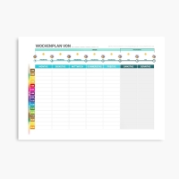 Wochenplaner Erweiterter Stundenplan – Struktur, die mitwächst