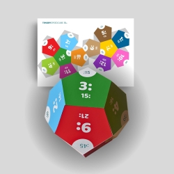 rainbowatch© Speedcube Bastelbogen – Zeit lernen & würfeln rainbowatch© Speedcube Bastelbogen – Zeit lernen & würfeln