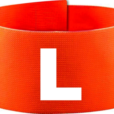 Klett-Armbinde 10 cm Höhe bedruckt mit L
