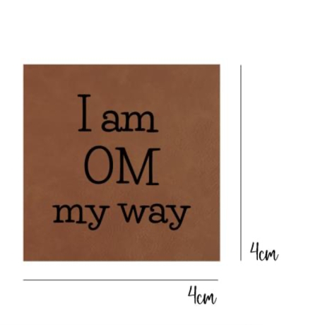 3er Label-Set ... im Herzen barfuß ... now ... OM my way