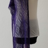 Lace-Stola Brautstola Lila, Handgestrickt