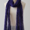 Lace-Stola Brautstola Lila, Handgestrickt