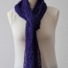 Lace-Stola Brautstola Lila, Handgestrickt