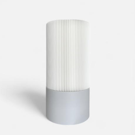 3D-Druck Design Lampe in Beige oder Hellgrau