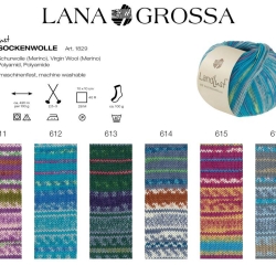 Lana Grossa Landlust, 4-fädige Sockenwolle, 600er Serie