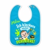 Baby Lätzchen farbiger Saum ICH KLECKERE NICHT bedruckt mit Namen