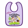 Baby Lätzchen farbiger Saum ICH KLECKERE NICHT bedruckt mit Namen