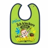 Baby Lätzchen farbiger Saum ICH KLECKERE NICHT bedruckt mit Namen