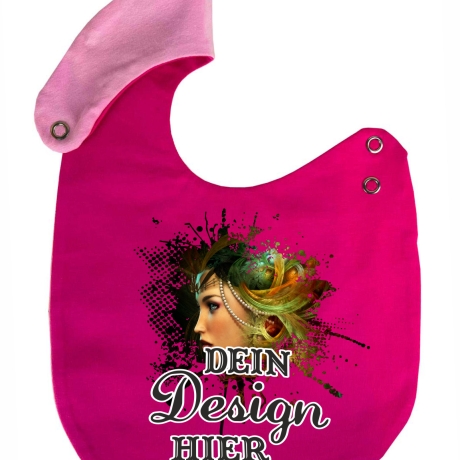 Lätzchen Multicolor personalisiert mit deinem Wunschmotiv
