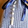 Lavendelsäckchen♥Weiß-blau♥Perlenhänger♥von Hobbyhaus