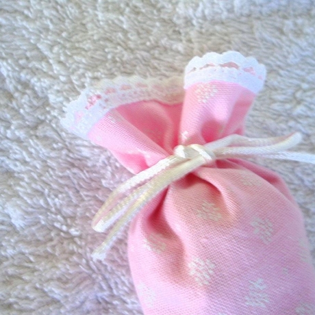 Lavendeltüte♥Rosa mit Streublümchen♥genäht von Hobbyhaus
