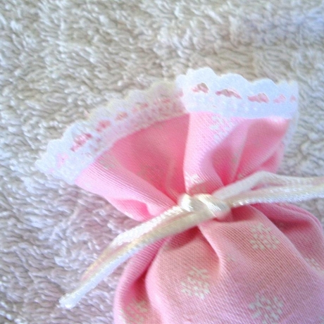 Lavendeltüte♥Rosa mit Streublümchen♥genäht von Hobbyhaus