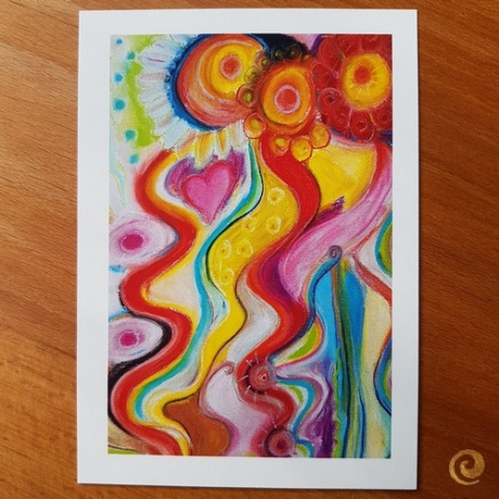 Postkarte Lebensfreude 