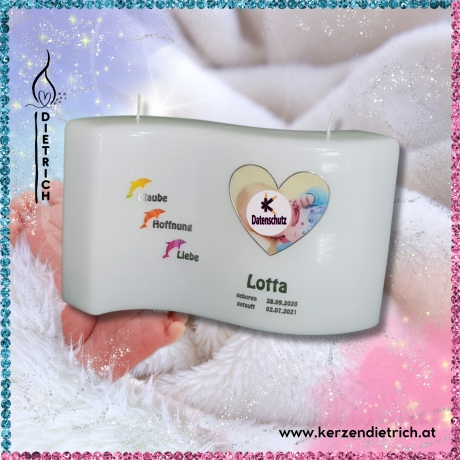 Lebenskerze | Kerze zur Geburt | Geschenk zur Geburt 13