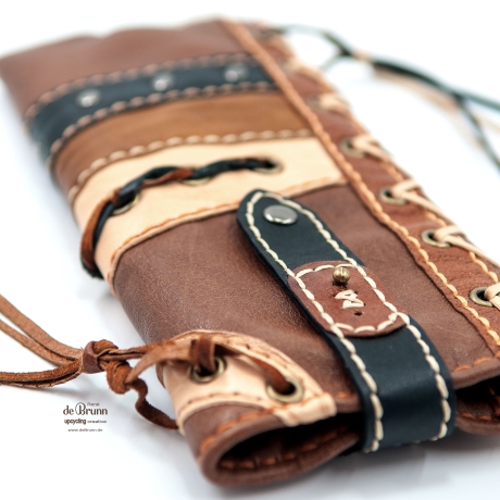 UPCYCLING Handytasche, Handyhülle, Handyetui aus Leder