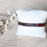 Lederarmband, Draht umwickelt mit Obsidian und Spinell Perlen