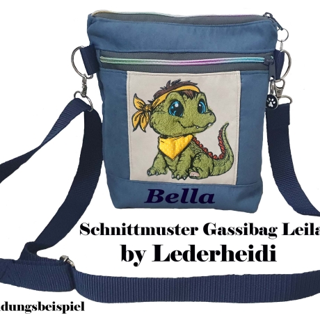 Stickdatei Applikation Krokodil Alois Dino Lunachild