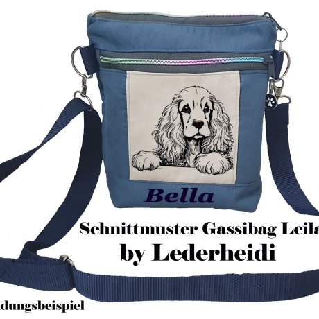 NEU Stickdatei Cocker Spaniel Merle Hund spähend