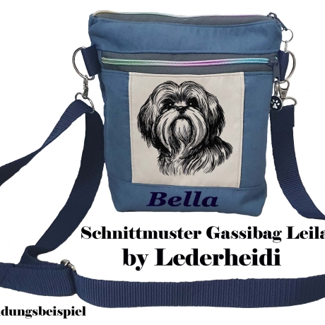 Stickdatei Shih Tzu Lilo Hund Schleife realistisch