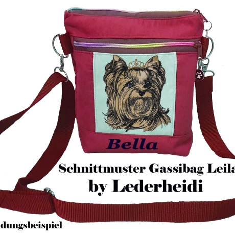 NEU Stickdatei Applikation Yorkshire Terrier Valeria 