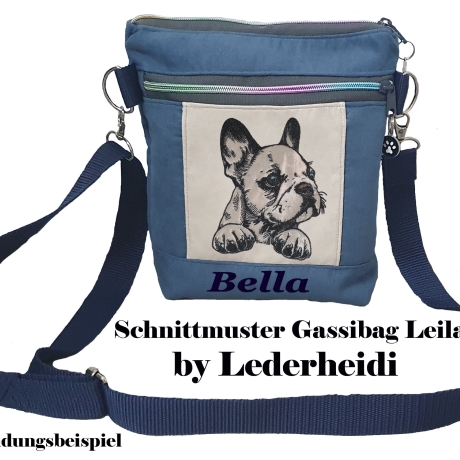 NEU Stickdatei Applikation Bulldogge Luna 