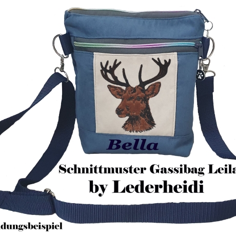 NEU Stickdatei Applikation Hirsch Ben