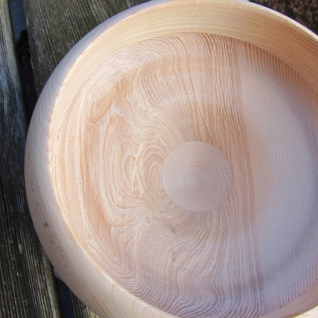 Eschenholz Schale geschwungen / Handarbeit aus Bayern / 23cm