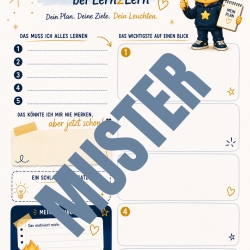 Lernzettel für eine bessere Struktur und Übersicht
