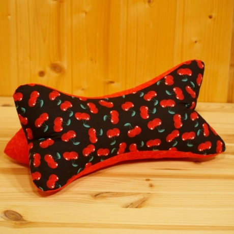 Leseknochen, Nackenkissen, mit Kirschen-Motiv